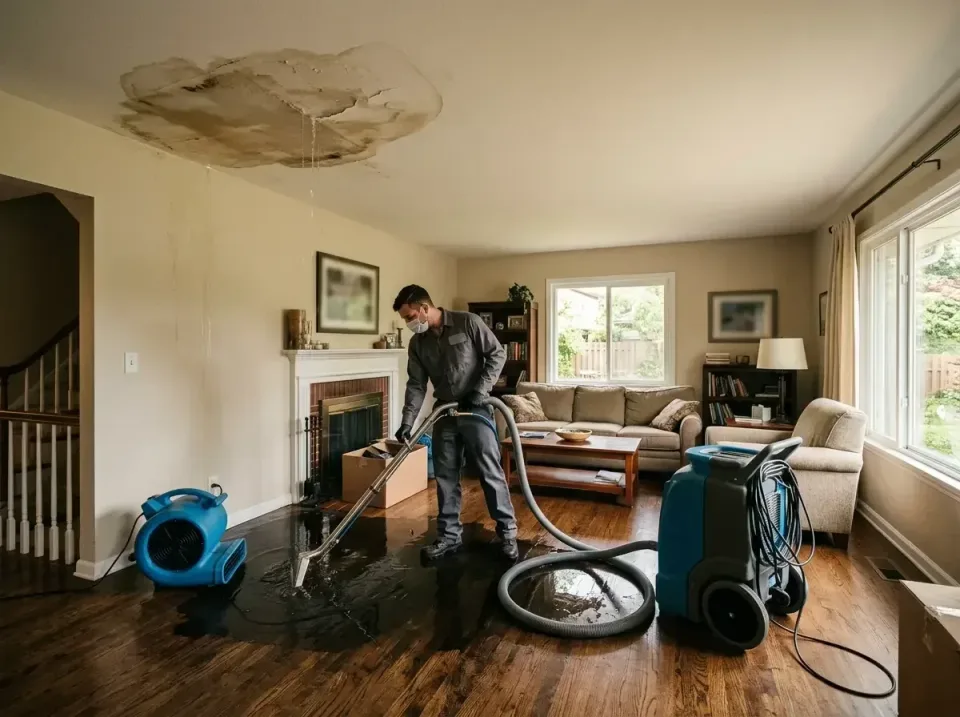 attic-pipe-burst-ceiling-drip-008 — frequently asked questions, Water Damage Restoration & Carpet Care in Alexandria, VA